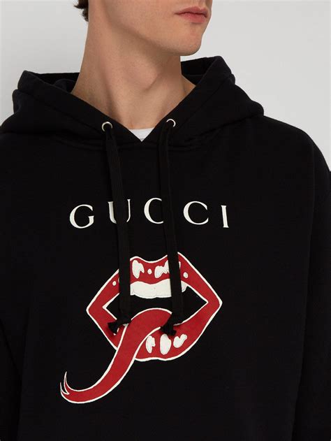 lips gucci sweater|is gucci black.